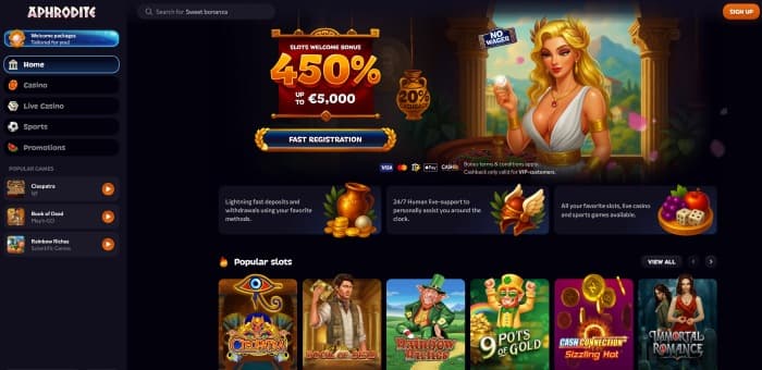 Aphrodite Casino - Aperçu