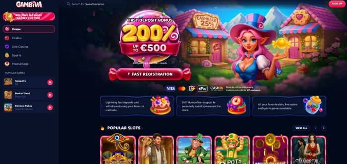 Gambiva Casino - Aperçu