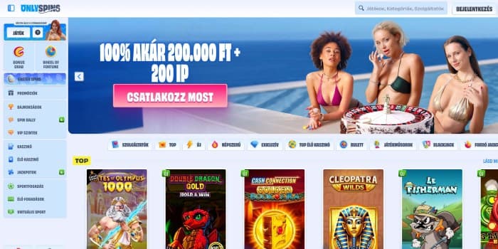 Onlyspins Casino - Aperçu
